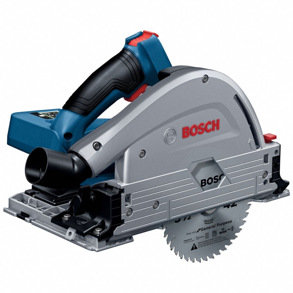 Cordless Track Saw, 5 1/2 Inch Blade Dia, 2 Inch Max Cutting Dp at 0 Deg