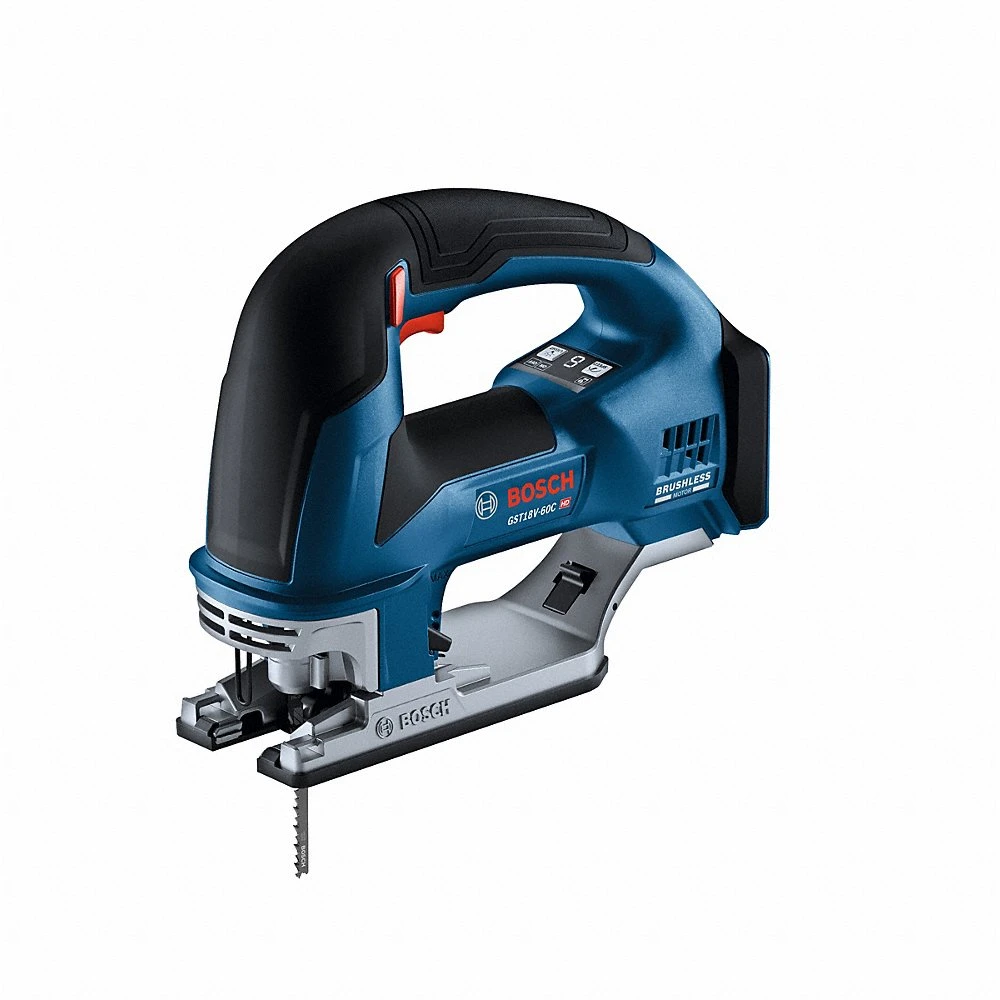 Jigsaw, Top Handle, T-Shank, Straight Stroke, 3,800 stroke/min Stroke Rate-Max, Brushless
