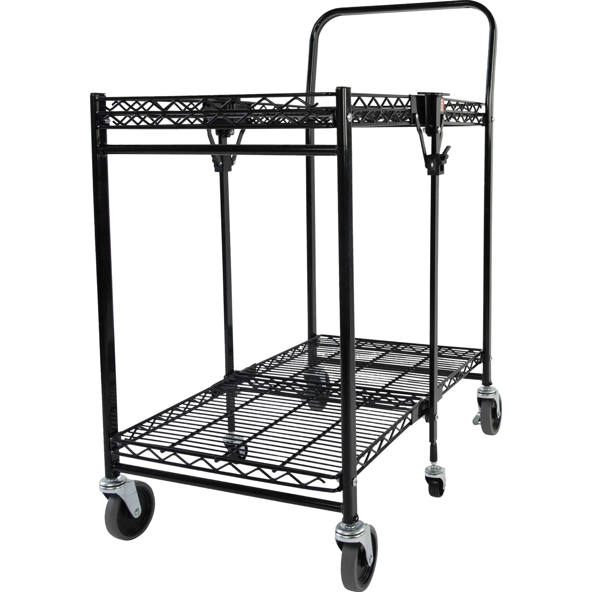 Small Stowaway Folding Utility Cart, Black