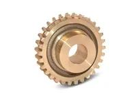 BOSTON GEAR DB1260A Worm Gear, 12 Diametral Pitch, 14.5 PA, 60 Teeth, Right Hand, Bronze | AK2VJY