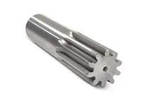 BOSTON GEAR NBR6 Stem Pinion, 14 1/2 Pressure Angle, 16 Diametral Pitch, 6 Teeth, Steel | AK2YME