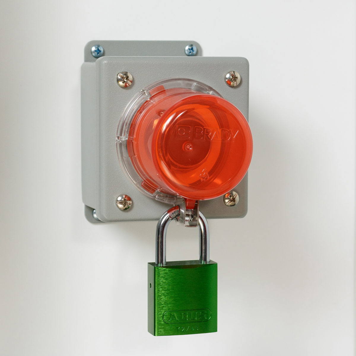 Aluminium Lockout Padlock, 1.6 x 1.5 x 0.75 Inch, Aluminium, Black