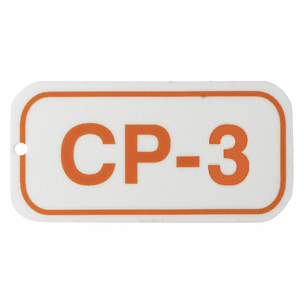 BRADY 105636 Lockout Tag, No Header, CP-3, Polystyrene, English | CP2FJP 489K71