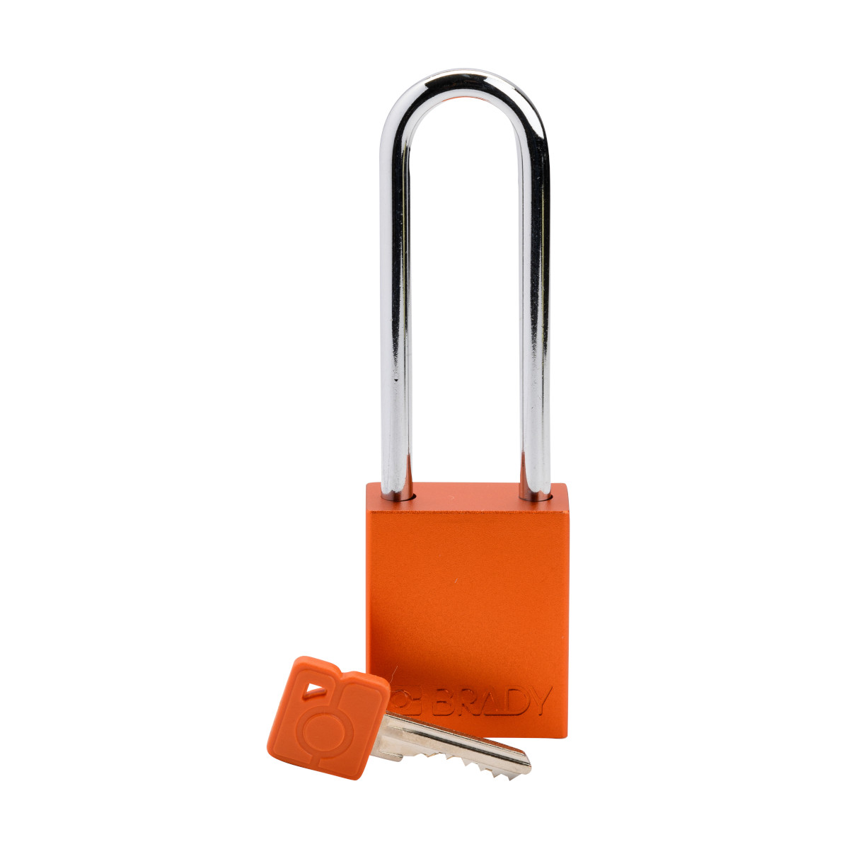 Standard Key Retaining Lockout Padlock, 3 Inch, Aluminium, Shackle KD, Orange