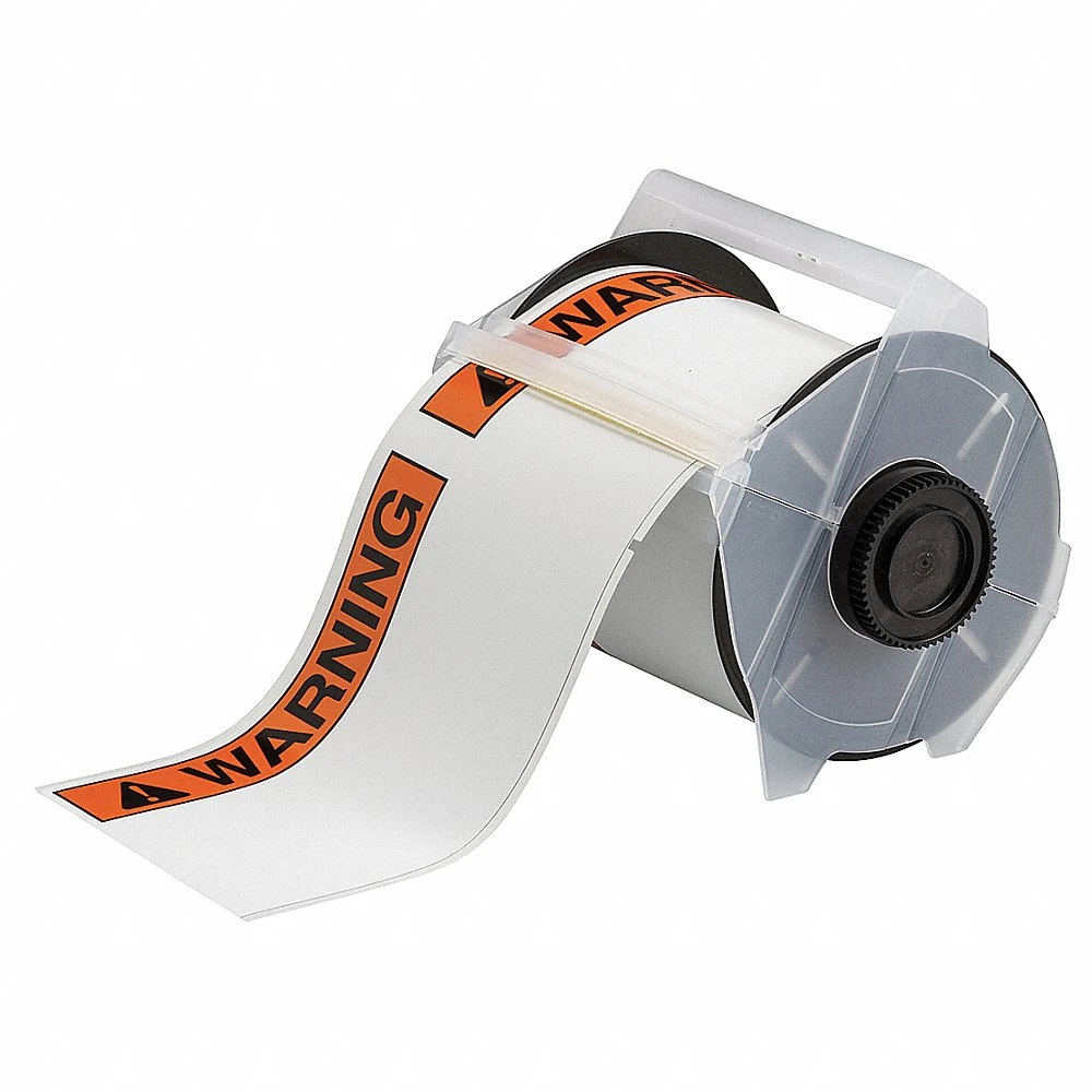 BRADY 133139 Precut Label Roll, Warning, Warning Header, 4 x 6 Inch Size, Metal Detectable Polyester | CP2LCJ 29UG30