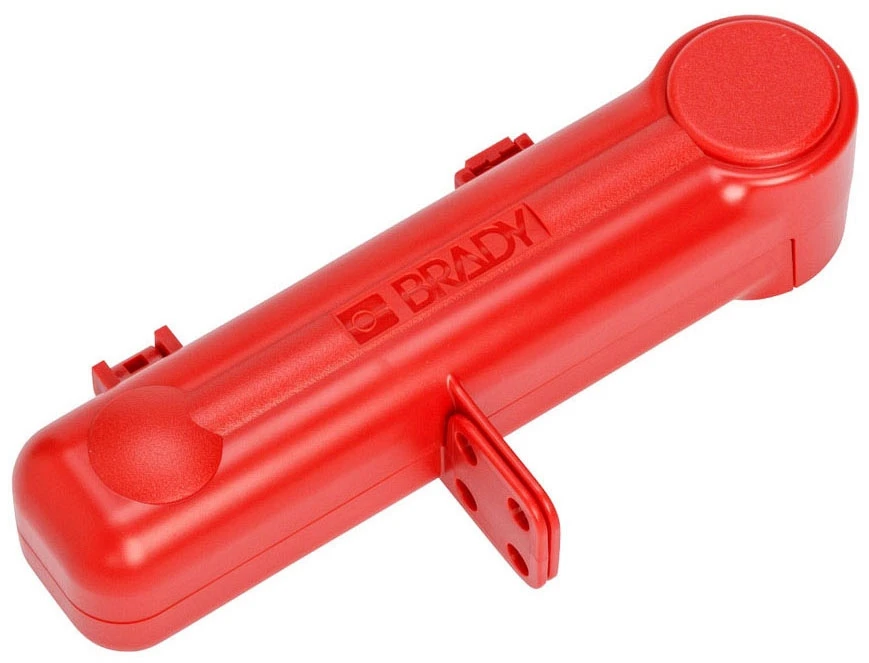 Butterfly Valve Lockout, ABS Plastic. 8.56 x 3.82 x 2.12 Inch, Red