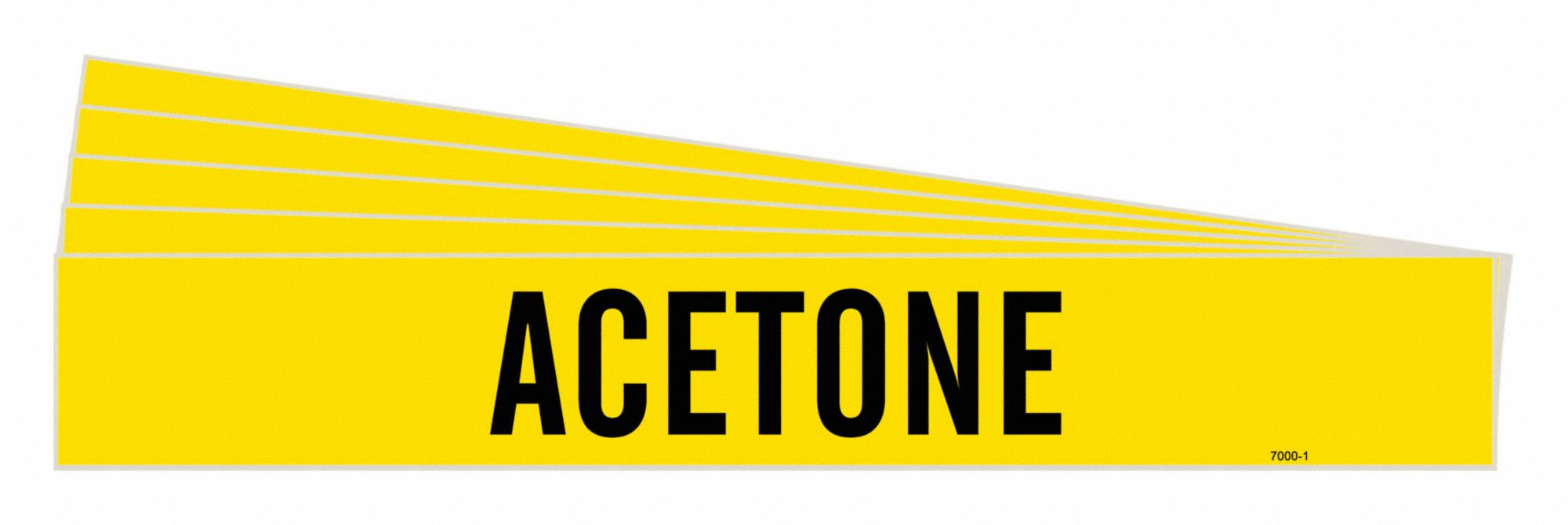BRADY 7000-1-PK Pipe Marker, Legend: Acetone | CH6KRW 781YP5