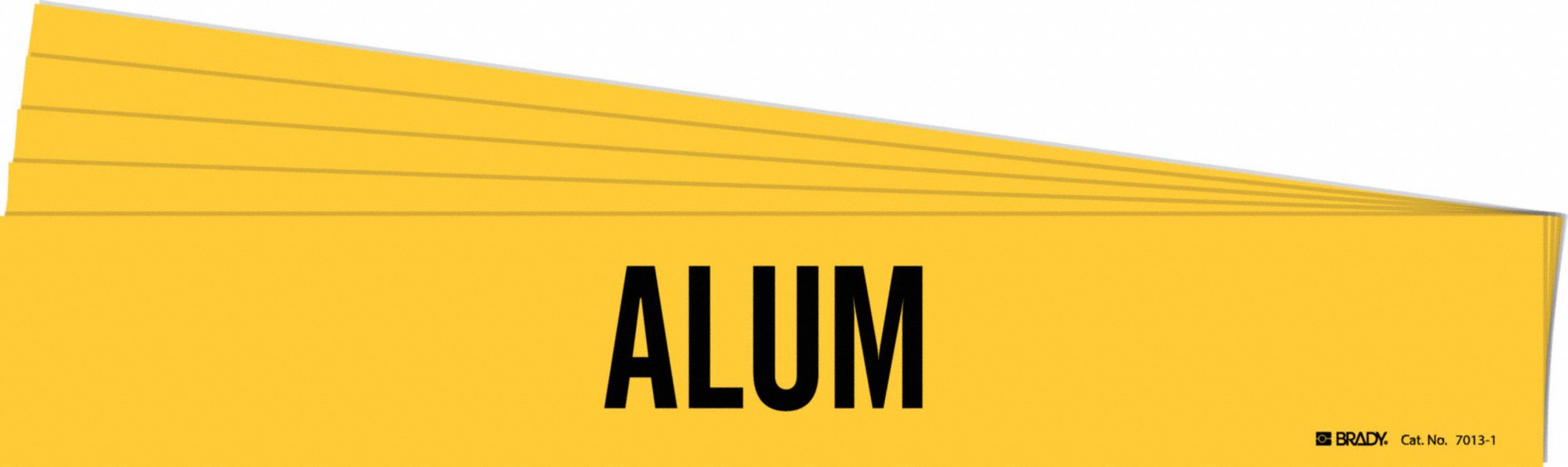 BRADY 7013-1-PK Pipe Marker, Legend: Alum, 2 1/4 Inch x 14 Inch Size | CH6KUC 781WU7