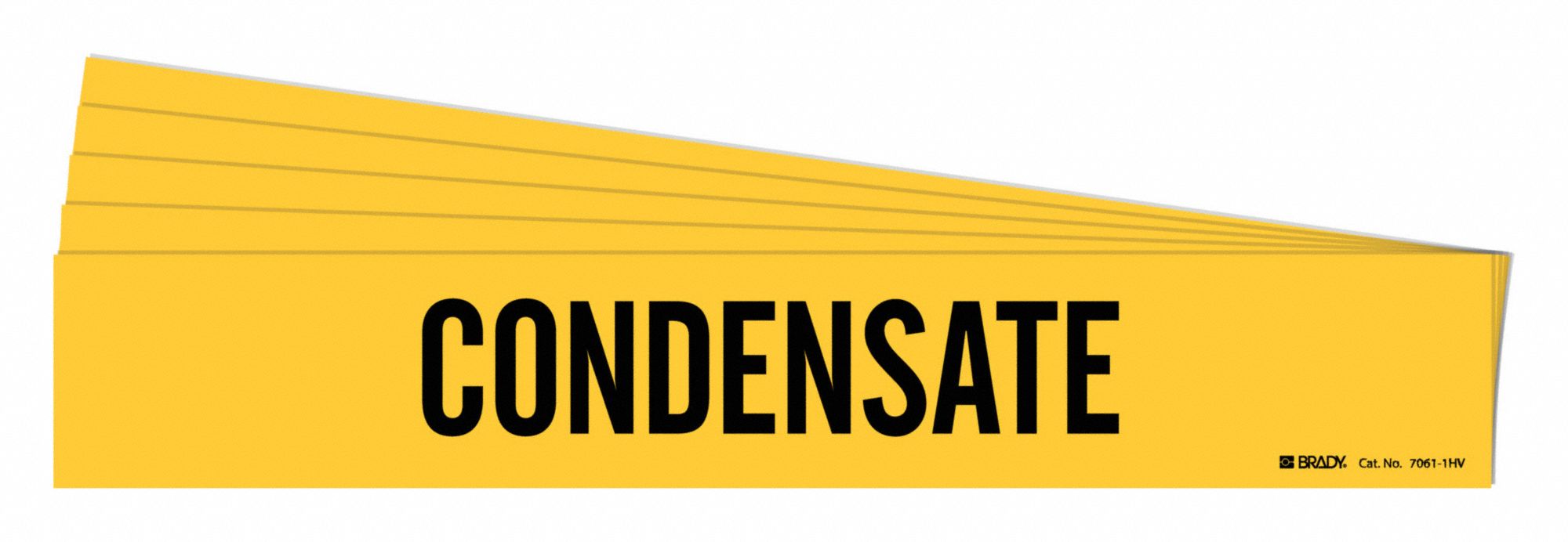 BRADY 7061-1HV-PK Pipe Marker, Legend: Condensate | CH6KXU 781Z51