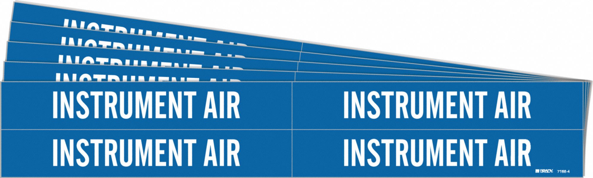 BRADY 7168-4-PK Pipe Marker, Legend: Instrument Air, Iiar System Abbreviation Not Applicable | CH6LJV 781WD9