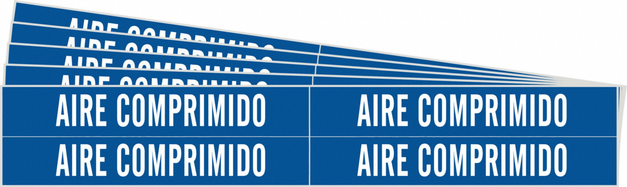 BRADY 83456-PK Pipe Marker, Legend: Aire Comprimido, Iiar System Abbreviation Not Applicable | CH6MTW 781W68