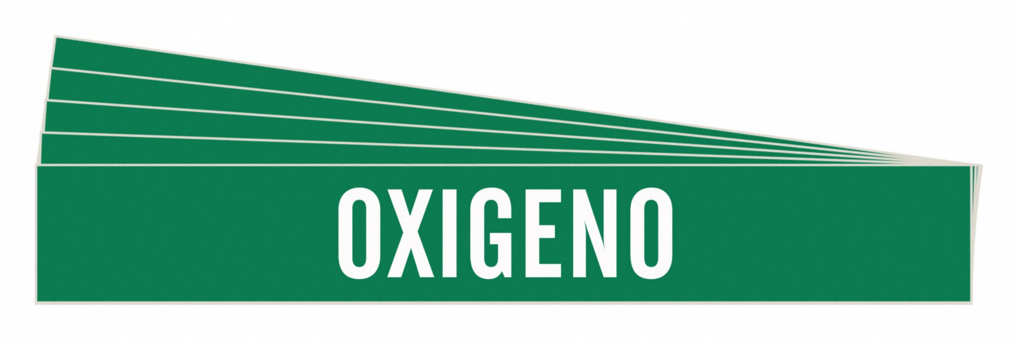 BRADY 83520-PK Pipe Marker, Legend: Oxigeno, Iiar System Abbreviation Not Applicable | CH6MUK 781XJ3