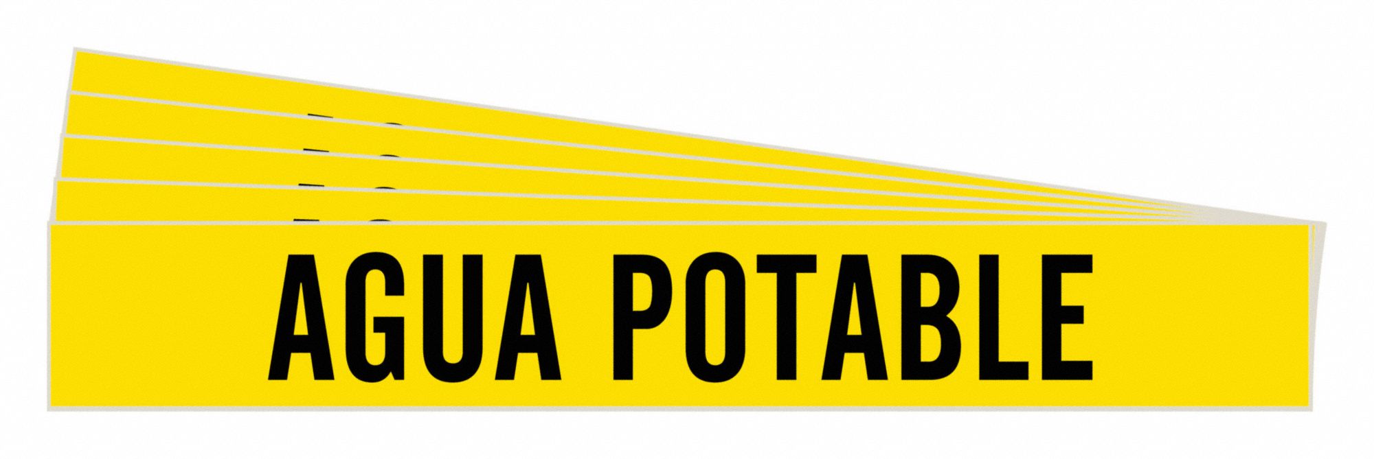 BRADY 83522-PK Pipe Marker, Legend: Agua Potable | CH6MUL 782AE6