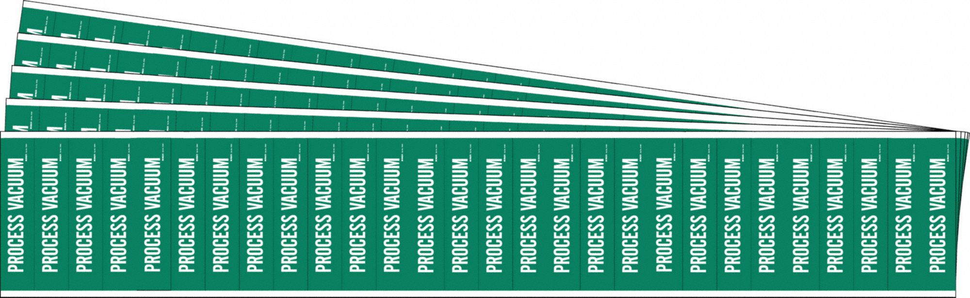BRADY 91961-PK Pipe Marker, Legend: Process Vacuum, Iiar System Abbreviation Not Applicable | CH6NEV 781VU7