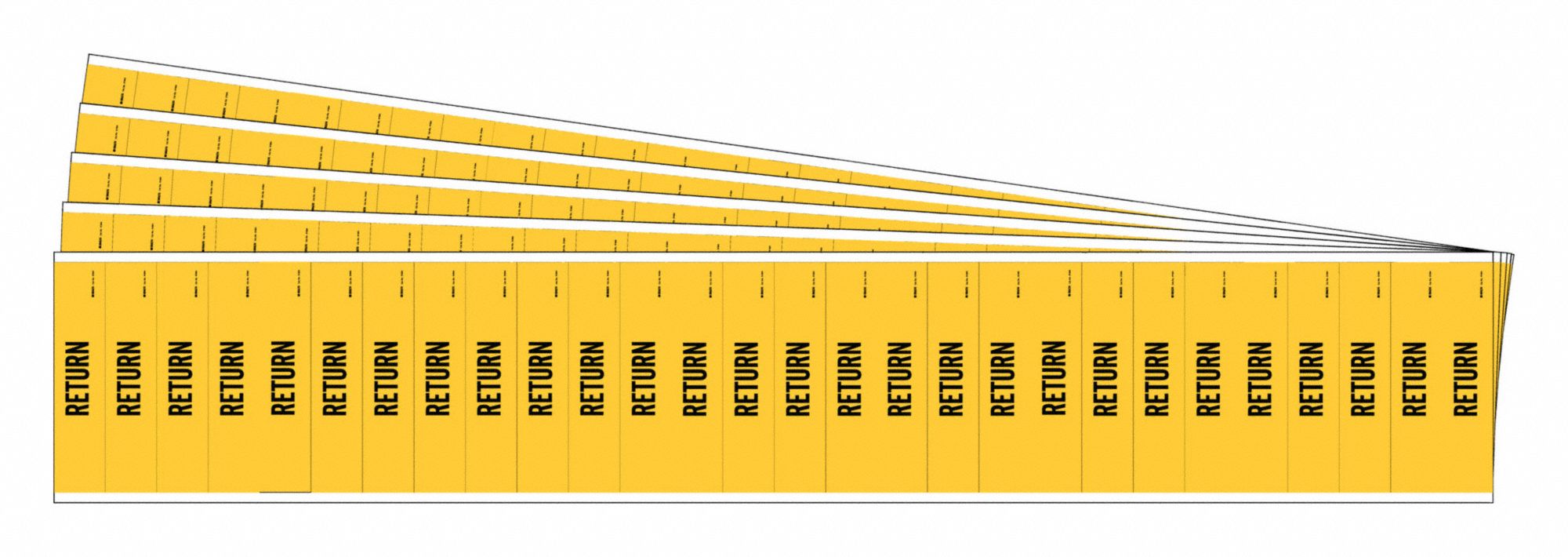 BRADY 91964-PK Pipe Marker, Legend: Return | CH6NEW 782FT9