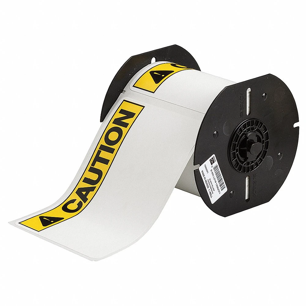 BRADY B30-25-854-ANSICA Precut Label Roll, Caution, Caution Header, 4 x 6 1/4 Inch Size, 4 Inch Size | CP2KLJ 29UG29