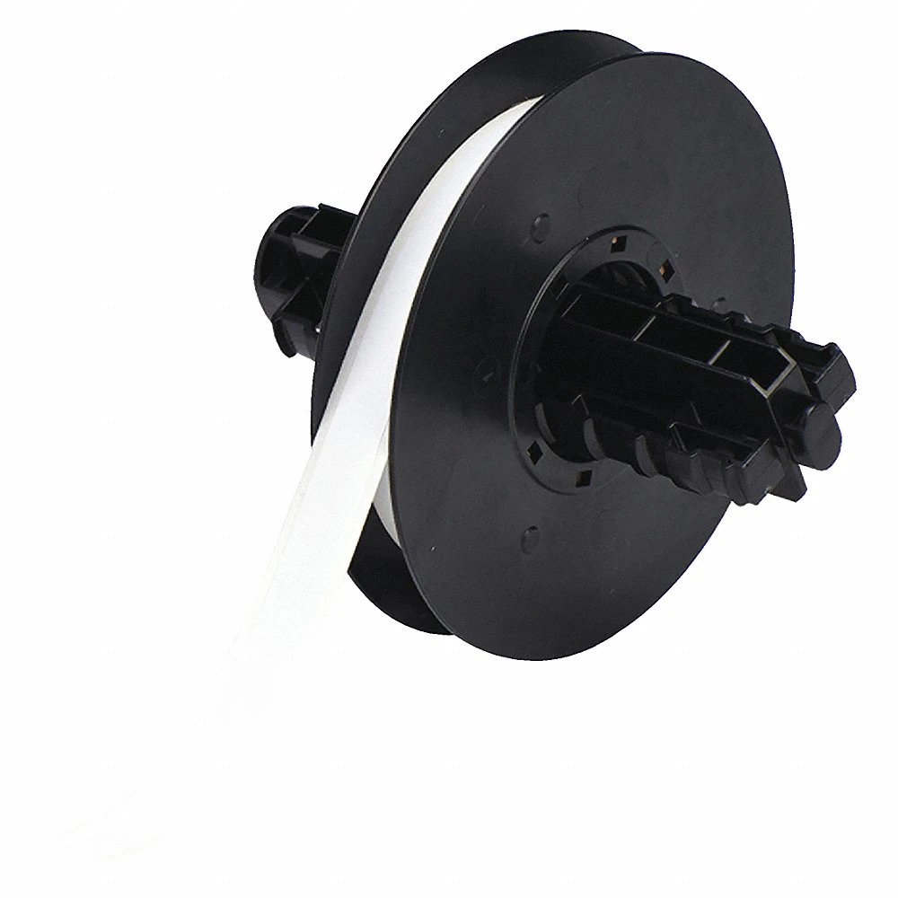 BRADY B30C-500-595-WT Continuous Label Roll, 1/2 Inch X 100 Ft, Vinyl, White, Outdoor, 0.004 Inch Label Thick | CP2JBW 6UMP8