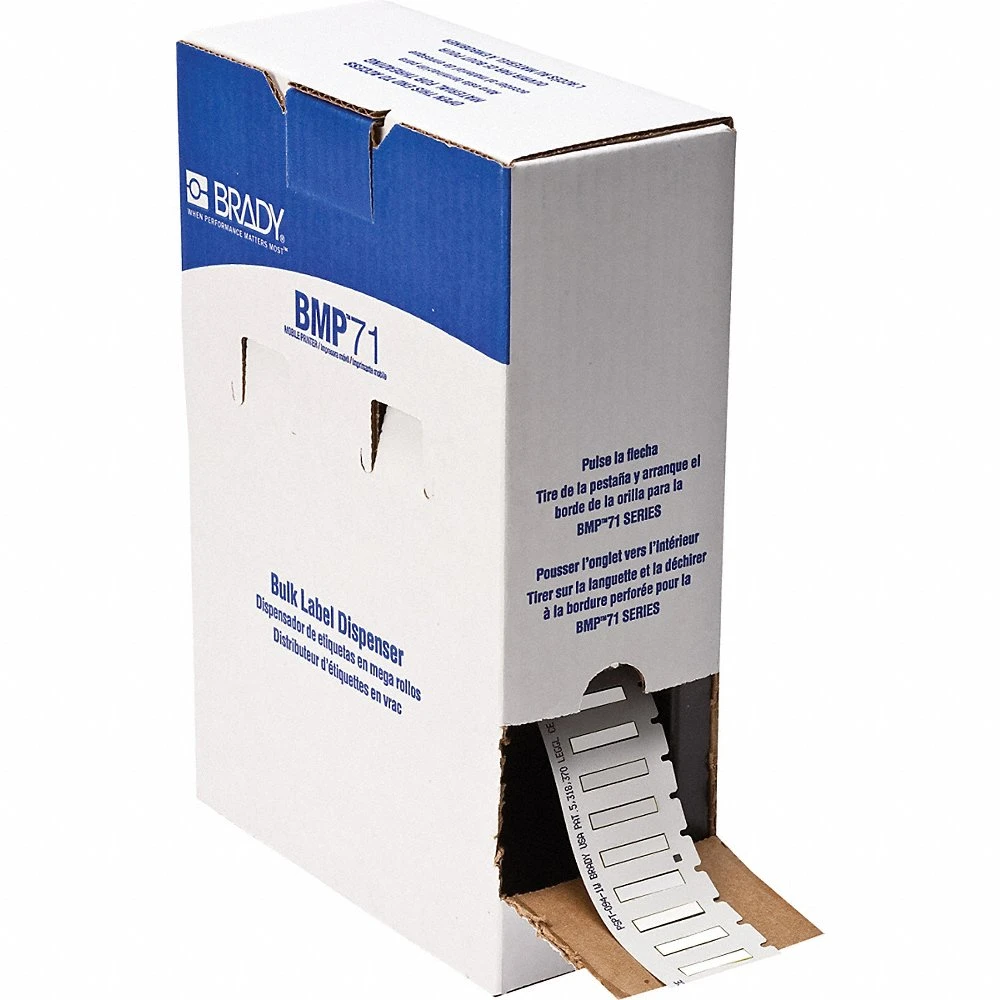 BRADY BM7-094-1-7641 Sleeve, 1 x 3/16 Inch Size, 1 Inch Size, Polyolefin, White | CP2MEQ 803UT4