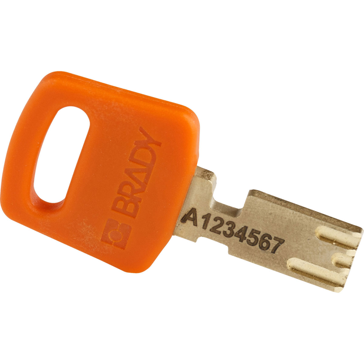 Compact SafeKey Key Retaining Nylon Padlock, 1.5 Inch, Aluminium, Shackle KD, Orange, 6PK