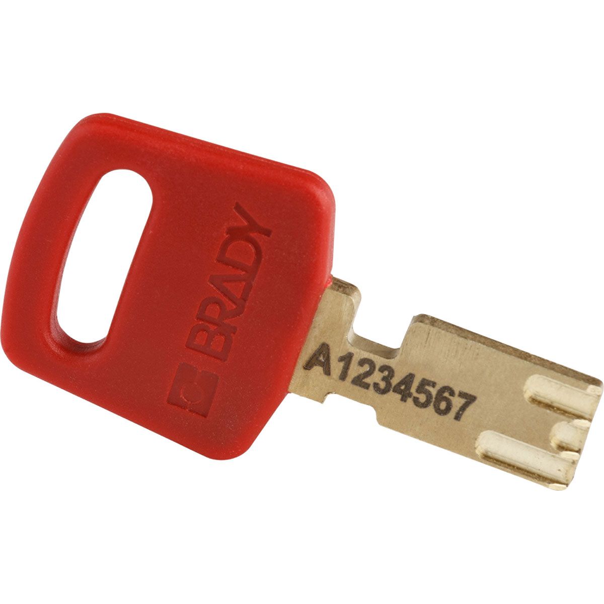 Compact SafeKey Key Retaining Nylon Padlock, 1.5 Inch, Aluminium, Shackle KD, Red, 6PK