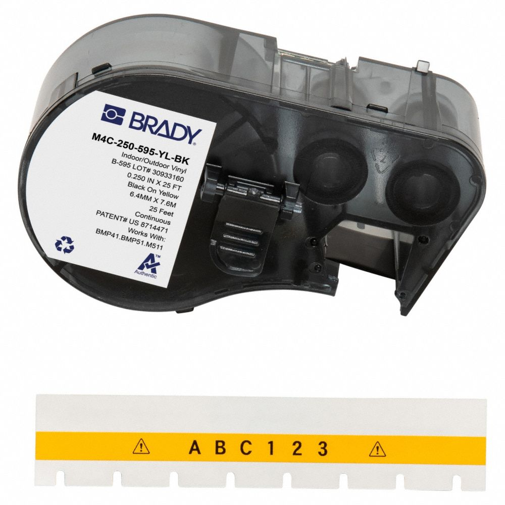 BRADY M4C250595YLBK