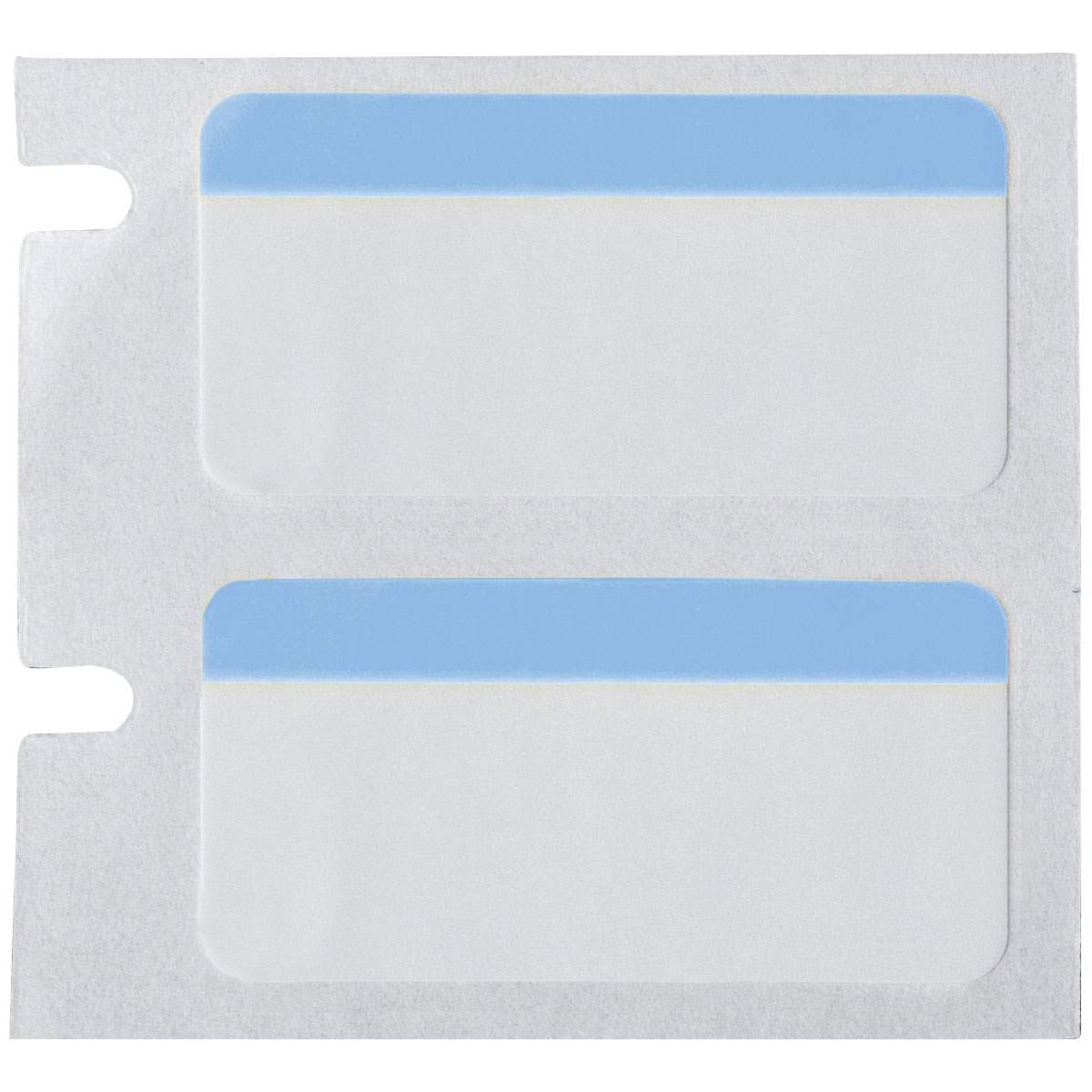 BRADY M6-17-494-BL Label, Rectangle, 1/2 Inch Size x 1/2 in, 1/2 in, Polyester, Blue/White | CR8PFF 803TZ3