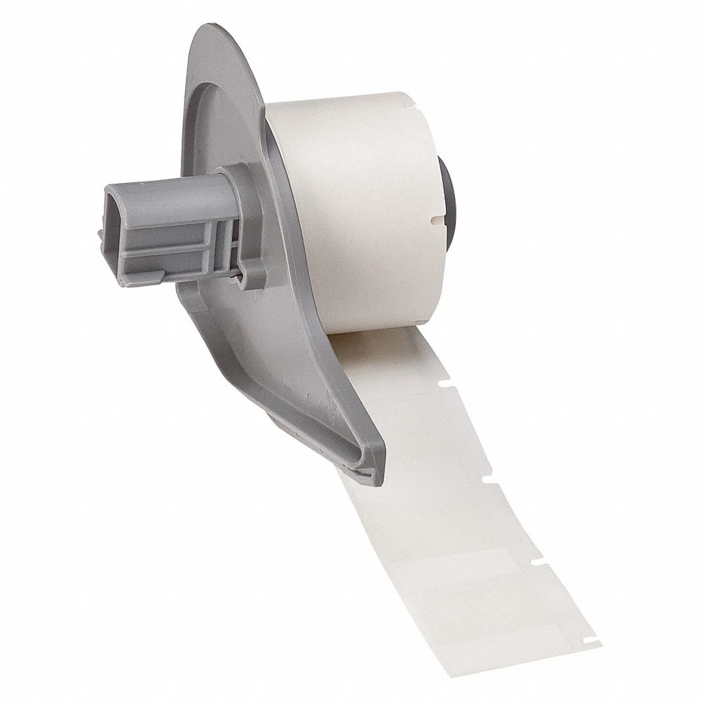 BRADY M7-19-427 Label, 1 Inch Size x 1 in, 1 in, Vinyl, Clear/White, 16 AWG to 8 AWG Wire Gauge | CV2PNJ 803RY3