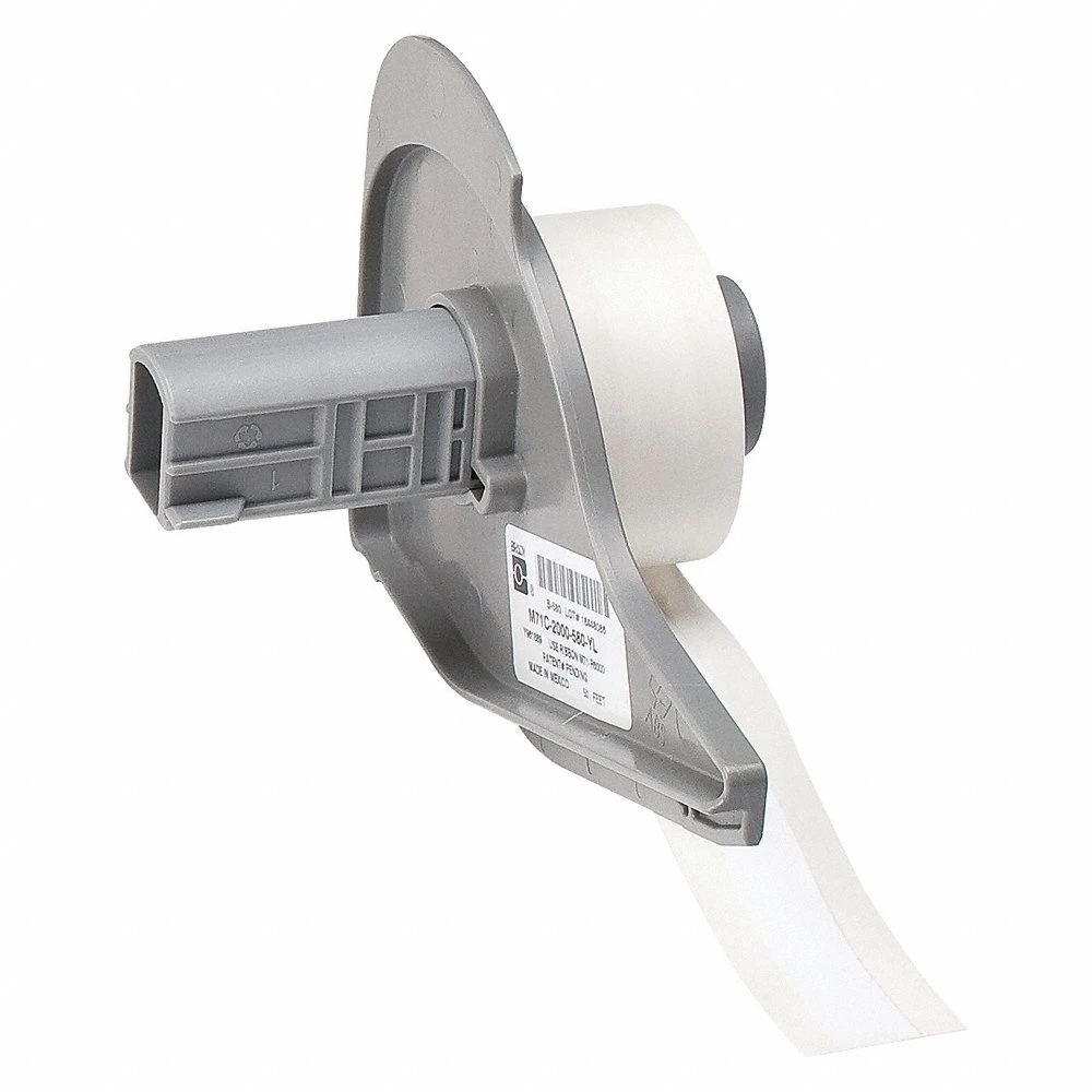 BRADY M7C-475-422 Label, 15/32 in, 15/32 Inch Size x 50 ft, Polyester, White, 0.004 Inch Size Label Thick | CT9EEU 803RC7