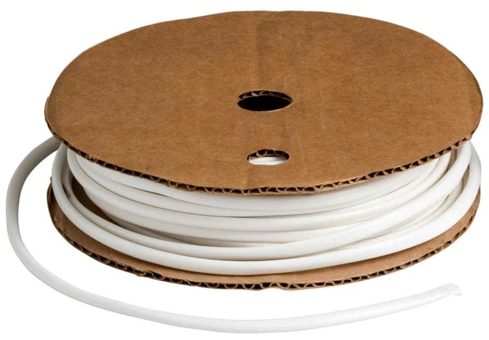 Hot Stamper Shrink Tubing, 500 ft Length, Vinyl, White