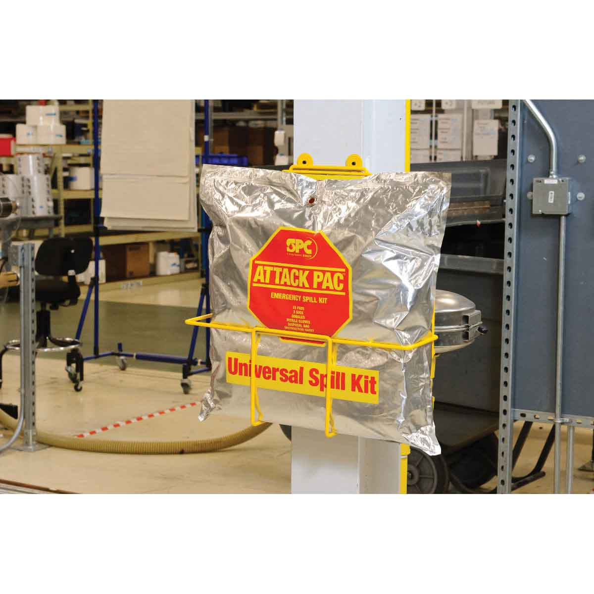 Spill Control Kit, 17.5 x 16 x 20 Inch, Silver