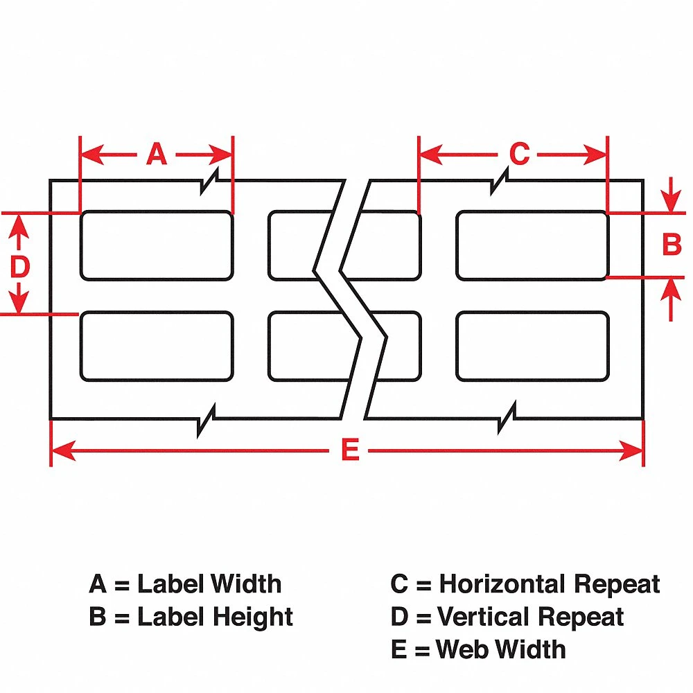 BRADY THT-16-724-2.5 Precut Label Roll, 1/4 Inch X 3 Inch, Polyimide, Amber, 2500 Labels Per Roll | CP2KAN 20XX81