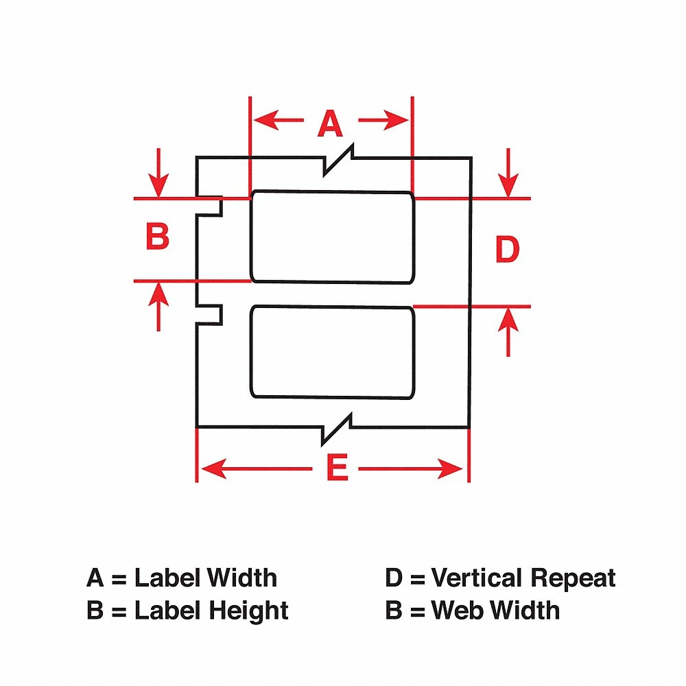 BRADY THTEP-177-593-.5BK Precut Label Roll, No Precut Hole, 2 1/2 x 3 Inch Size, Polyester, Black | CP2KVA 2UPP7