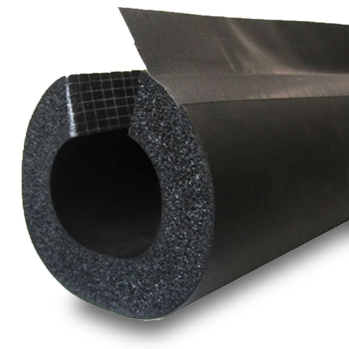 Double Seal Flexible Closed Cell Pipe Insulation, 2-1/8 Inch Inner Dia.