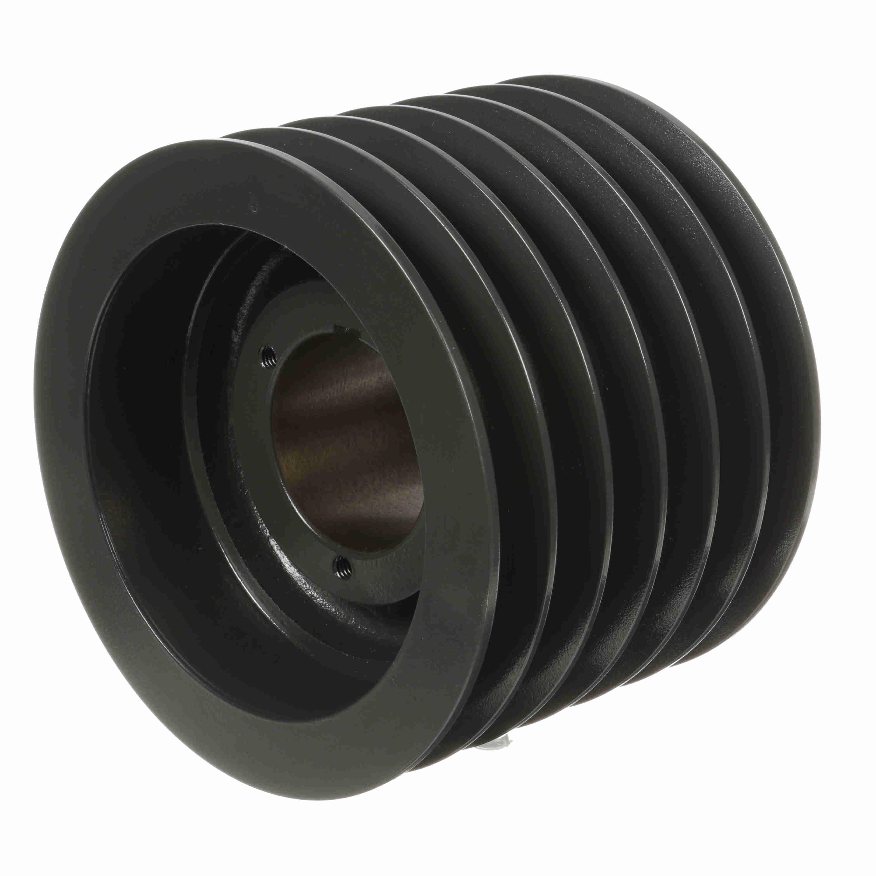 V-Belt Sheave, Multiple, Bushed Bore, 6 Groove, Cast Iron