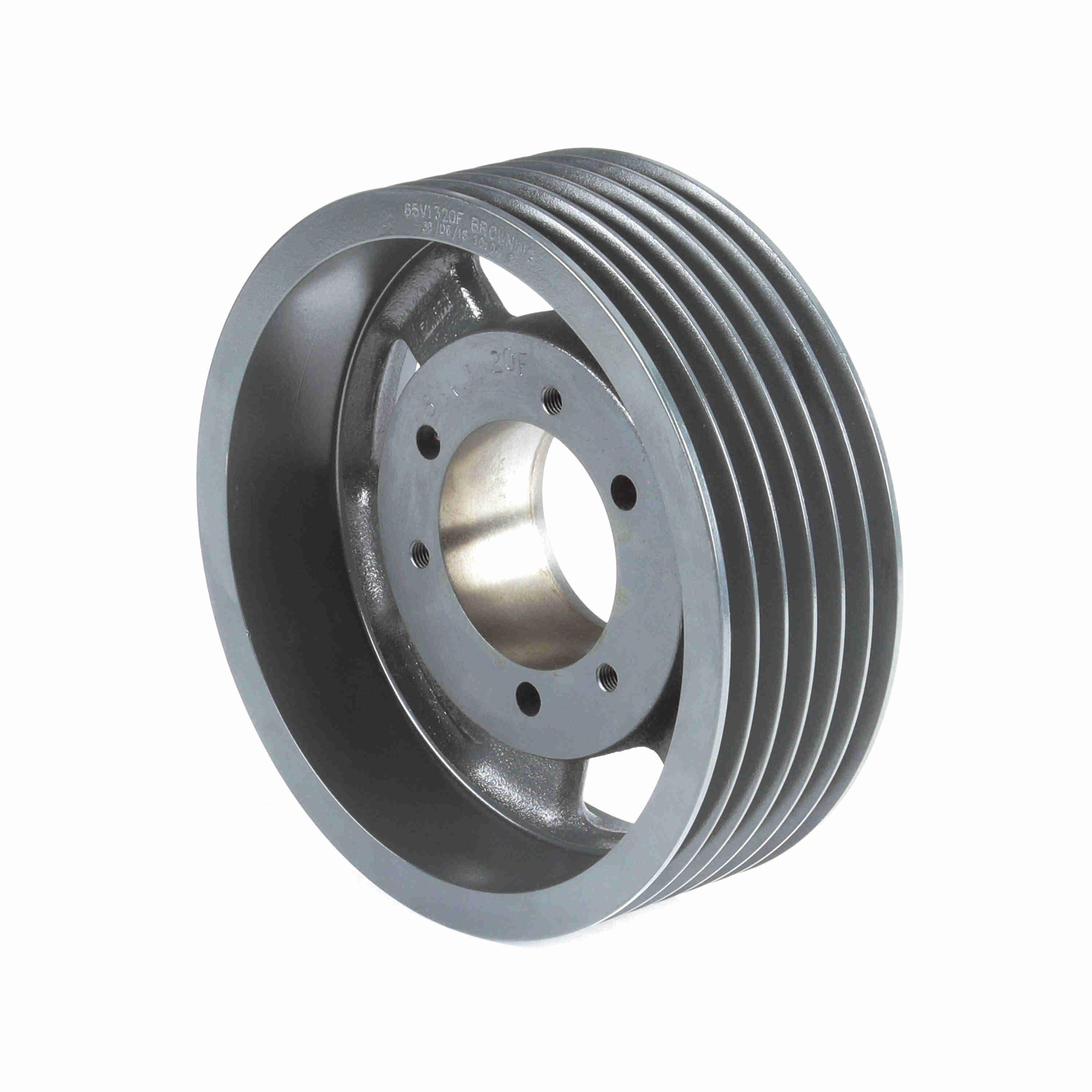 BROWNING 1066372 V-Belt Sheave, Multiple, Bushed Bore, 6 Groove, Cast Iron | AZ9QEN 65V1320F