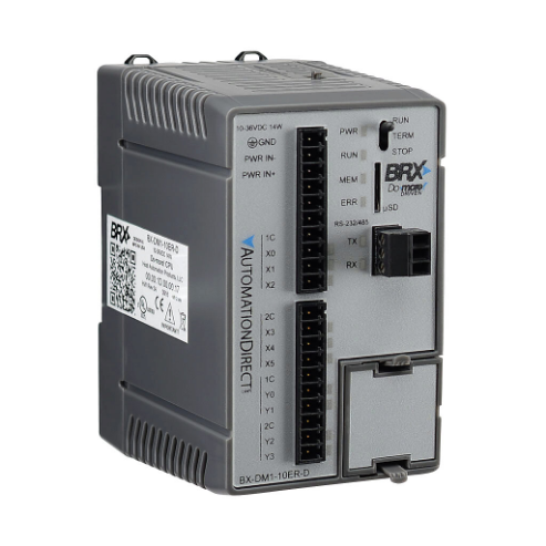 Plc, 12-24 VDC, Serial Port, Microsd Card Slot, 6-Point, AC/DC
