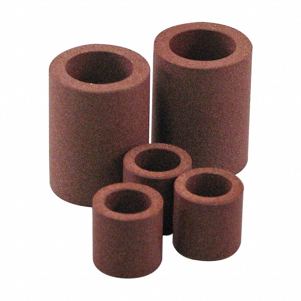 Sleeve Bearing, PTFE, J-4200, 1 1/4 Inch Bore, 1 1/2 Inch OD, 1 1/2 Inch Lg, Red