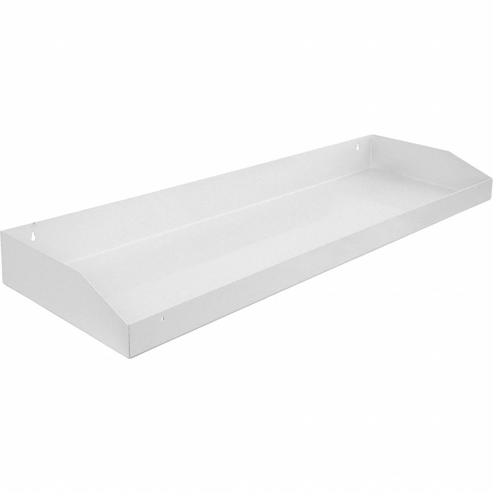 Toolbox Tray, 44 Inch Length, 4 Inch Overall Ht, Steel, White