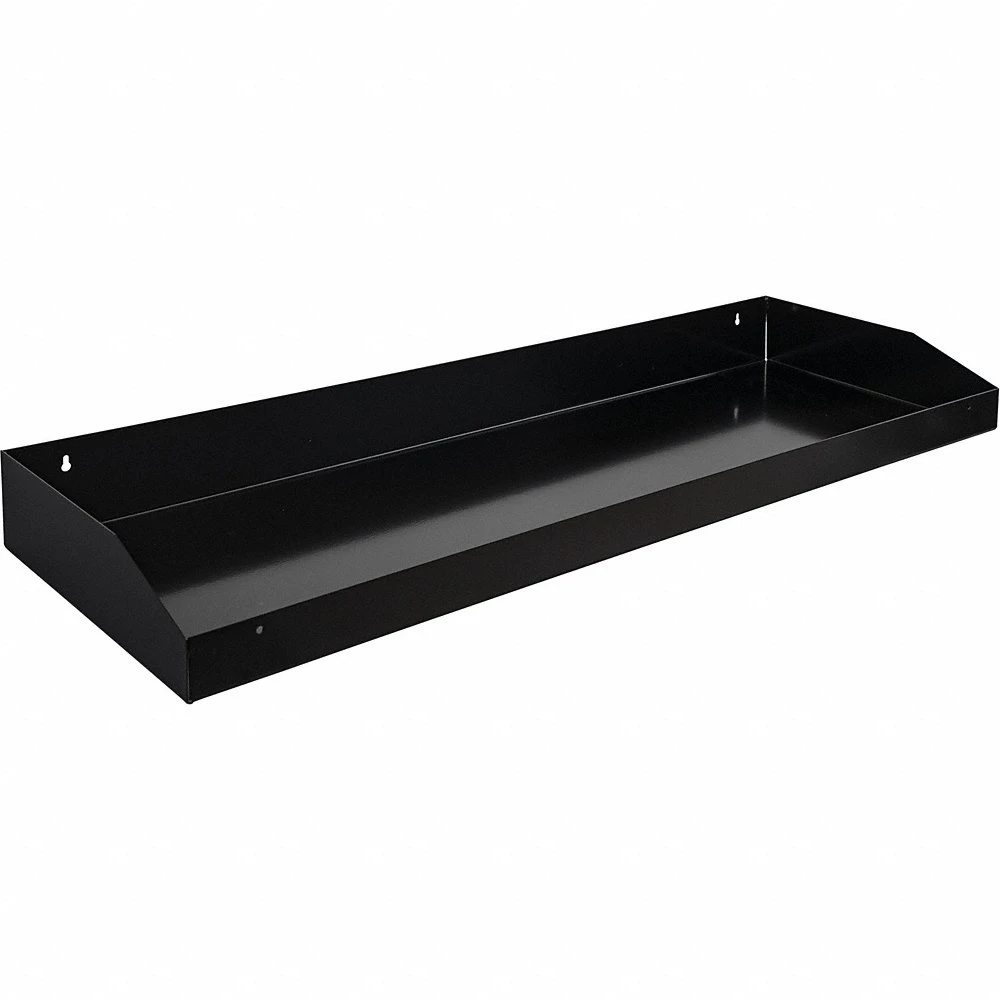 Toolbox Tray, 44 Inch Length, 4 Inch Overall Ht, Steel, Black
