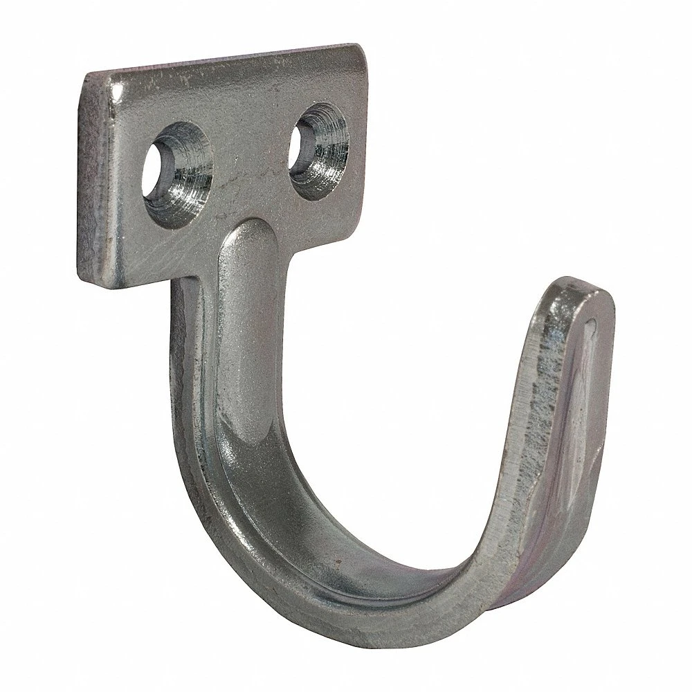 Utility Hook, 2 Inch Lg, 2 Inch Ht, 1 1/2 Inch Wd, Steel