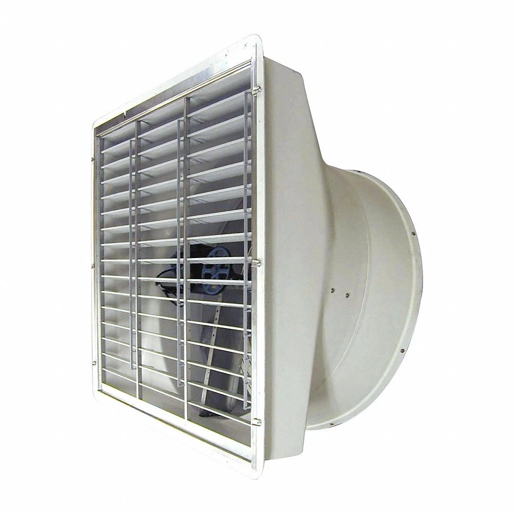 Exhaust Fan, Direct Drive, 18 Inch Blade, 1/3 HP, Totally Enclosed Air Over, 115V AC, 1 Ph