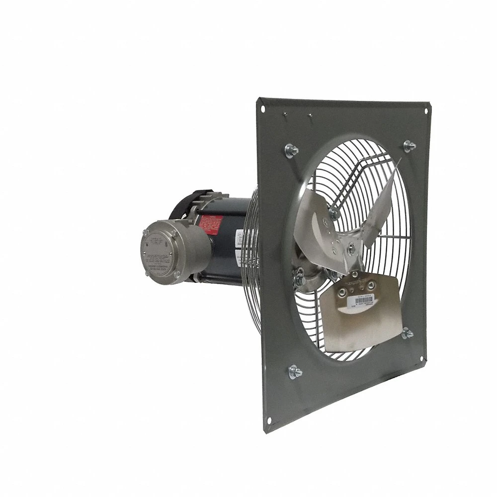 Exhaust Fan, Direct Drive, 12 In Blade, 1/3 HP, 1,670 cfm, 115V AC, 1 Ph, Totally Enclosed