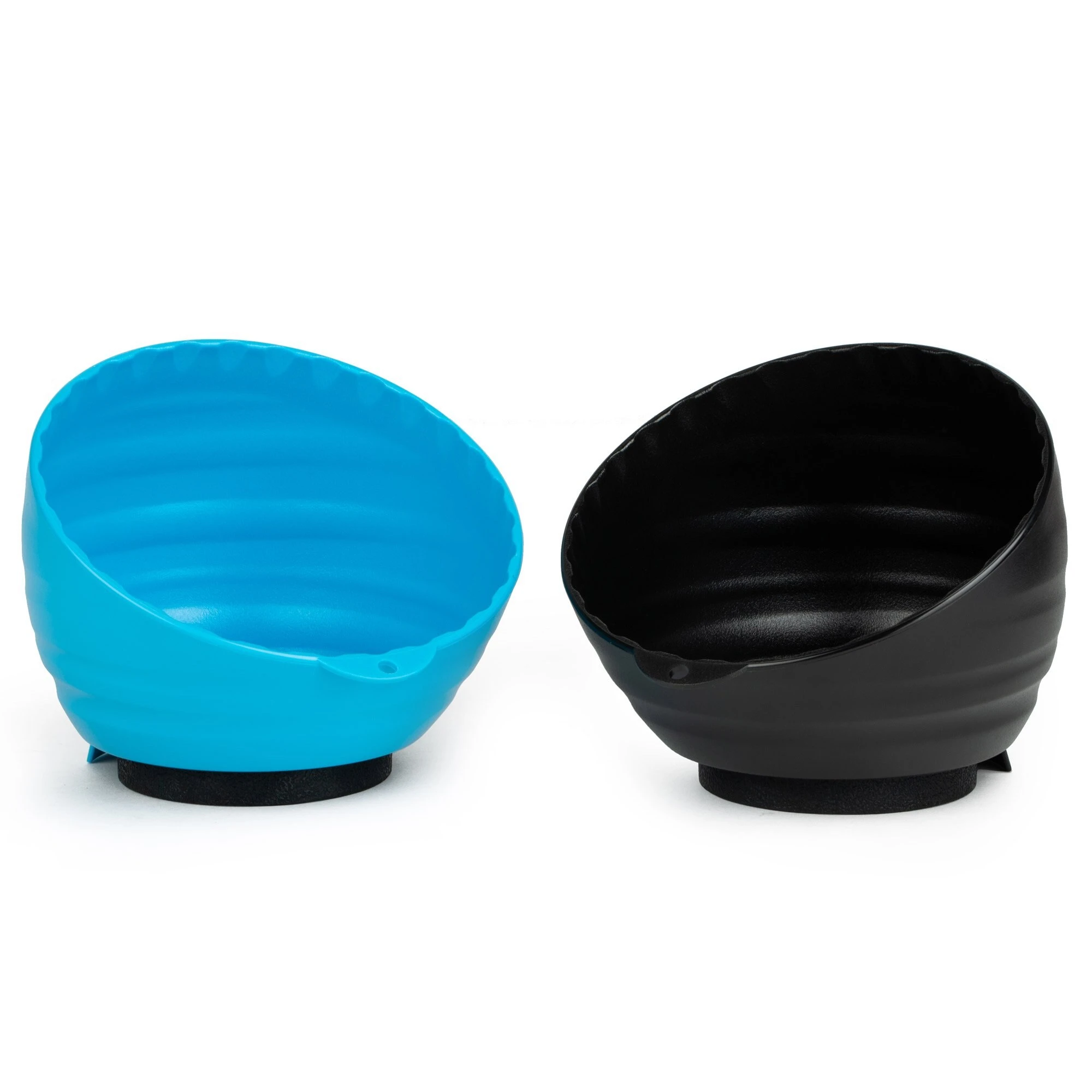 Magnetic Parts Bowl Set, 2Pcs, Black and Blue