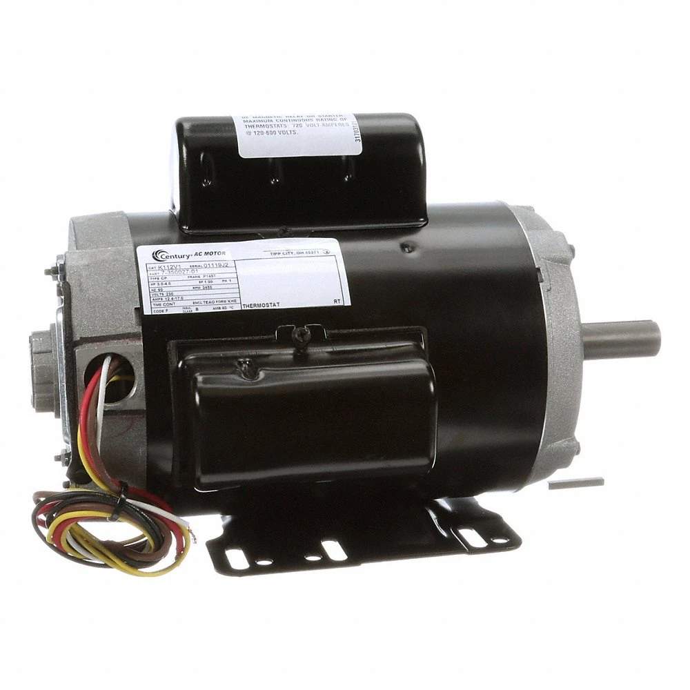 Farm Duty Motor, 3/4, 3,450 Nameplate RPM, 230V AC, P145T, Auto, 1 Motor Service Factor