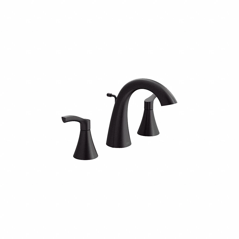 Bathroom Faucet, 58912, Metal, Matte Black Finish, 1.22 gpm Flow Rate, Widespread, Arc