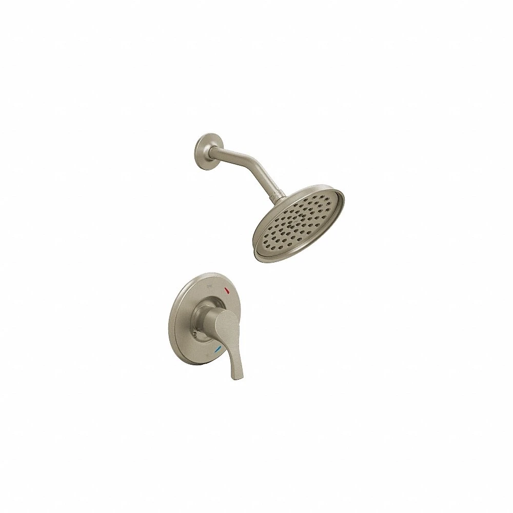 Shower Faucet, T58912, 1.75 gpm Fixed Showerhead Flow Rate, Metal, Brushed Nickel Finish