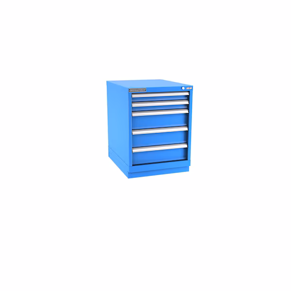 Champion Tool Storage N12000501ILCFTB-BB Cabinet, 22-3/16 x 29-7/8 x 28-1/2 Inch Size, 5 Drawers, 42 Compartment, Bright Blue | CJ6BHR