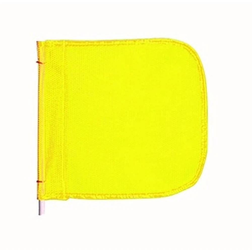 CHECKERS FS9024-Y Warning Whip Flag 11 x 12 Inch Yellow | AA7MWU 16D821