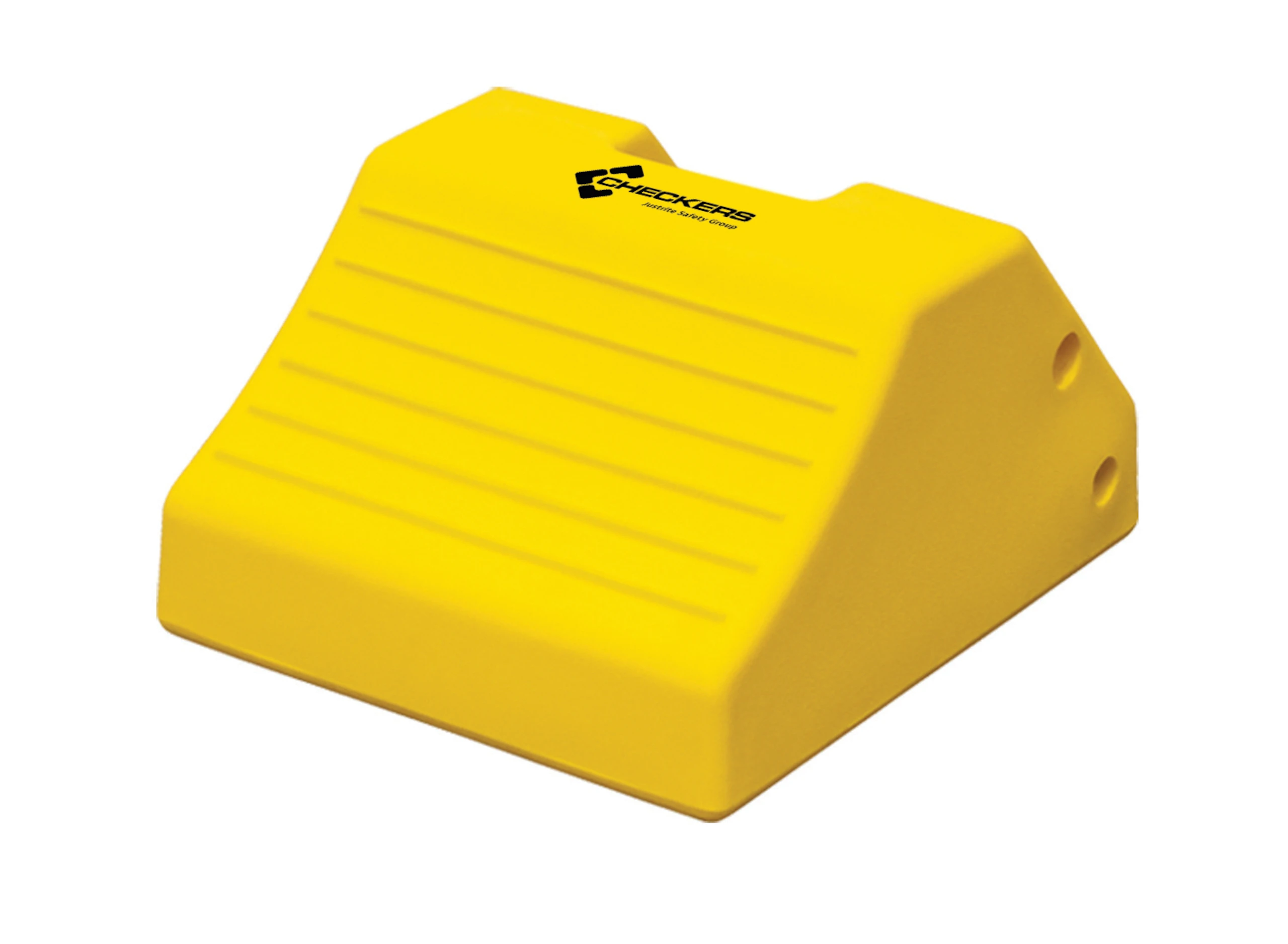 CHECKERS MC3010 Wheel Chock 10 Inch H Urethane Yellow | AB6PHN 21ZF80