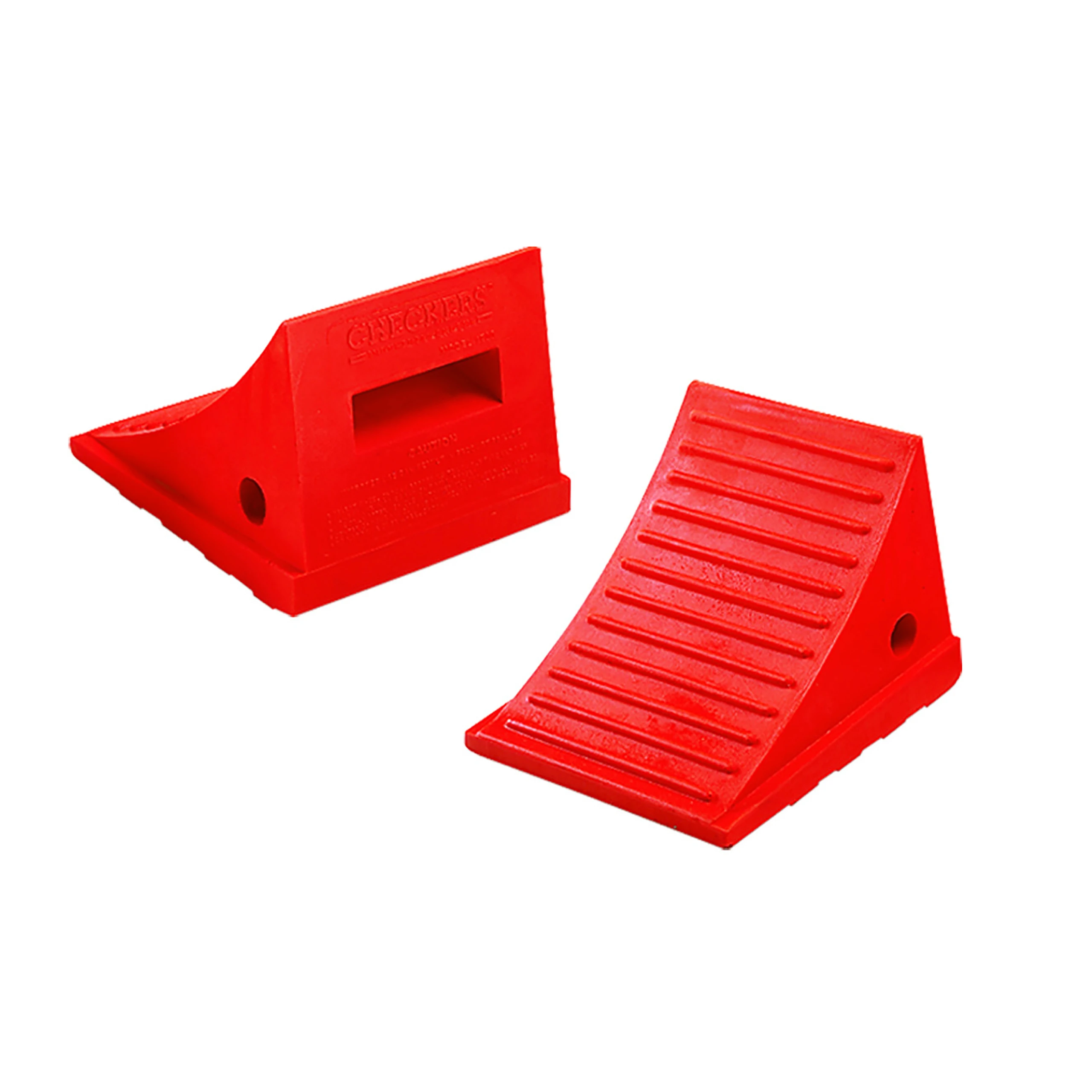 CHECKERS UC1700 Wheel Chock 6-1/4 Inch Height Urethane Orange | AG7GQG 8Y016